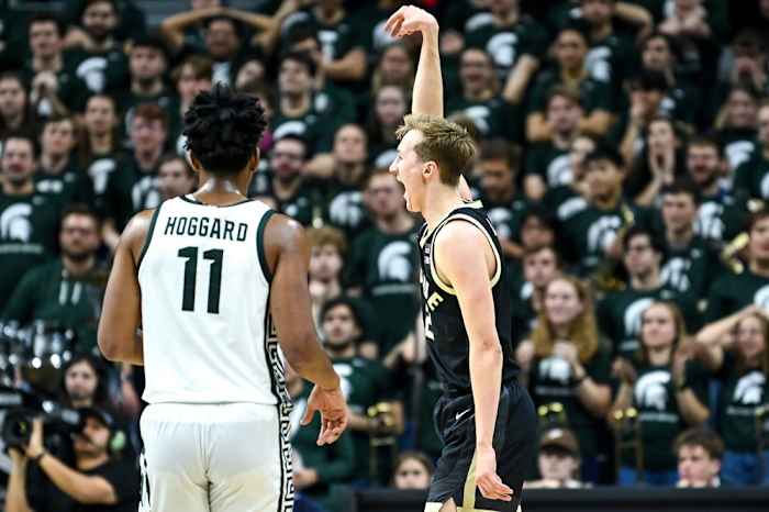 fletcher loyer vs michigan state 3-pointer